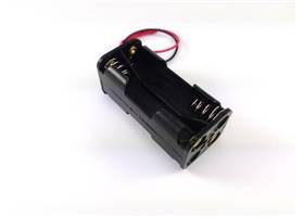 Battery holder 4 x AAA cell cube